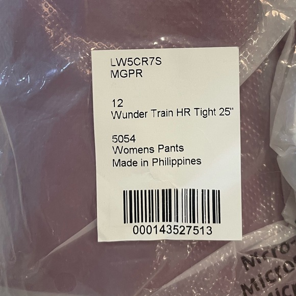 New Lululemon Wundertain High Rise Pant | NWT | 25” | size 12 - Picture 5 of 6